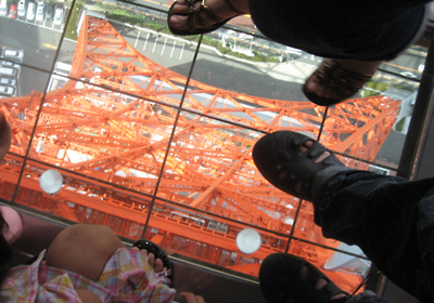 東京タワーガラス床